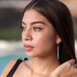 Spike earrings, Gypsy Earrings, gold minimalistic earrings dainty huggie